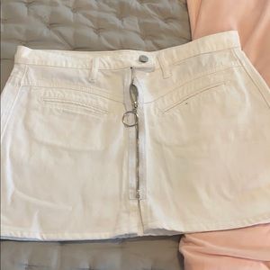 White Denim skirt size 30
